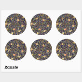 William Morris Bird en Pomegranate Ronde Sticker (Vel)
