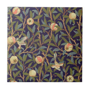 William Morris Bird en Pomegranate Tegeltje
