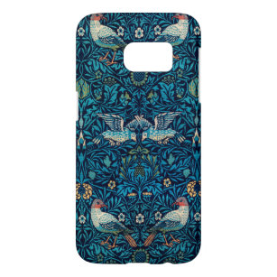 William Morris Birds Art Nouveau Floral Pattern Samsung Galaxy S7 Hoesje