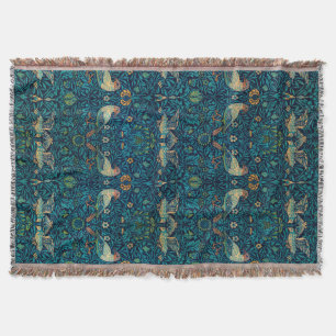 William Morris Birds Art Nouveau Floral Pattern Deken