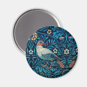 William Morris Birds Art Nouveau Floral Pattern Magneet (Voorkant / Achterkant)