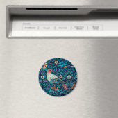 William Morris Birds Art Nouveau Floral Pattern Magneet (Insitu (Vaatwasser))