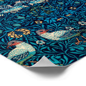 William Morris Birds Art Nouveau Floral Pattern Poster (Hoek)