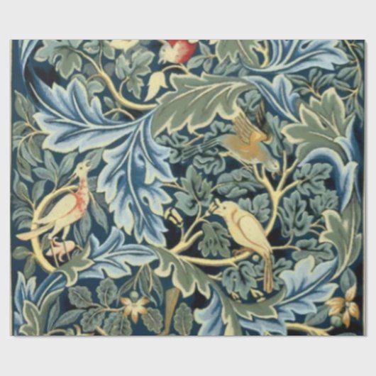 William Morris Birds en Acanthus Cadeaupapier (Vlak)
