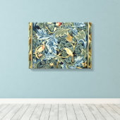 William Morris Birds en Acanthus Canvas Afdruk (Insitu (Houten vloer))