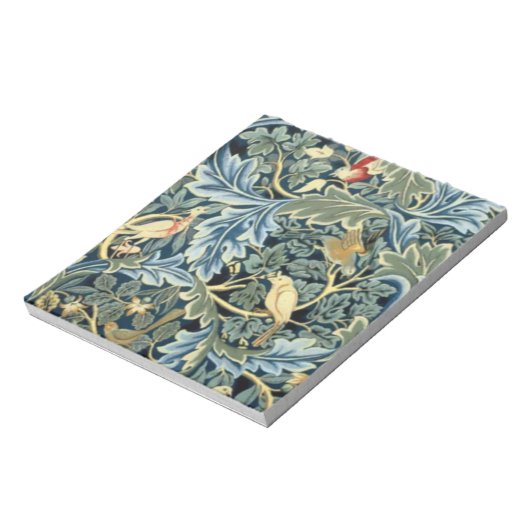 William Morris Birds en Acanthus Notitieblok (Gedraaid)