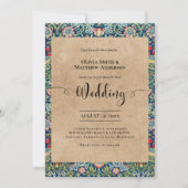 William Morris Birds Faire-part de mariage (Devant)