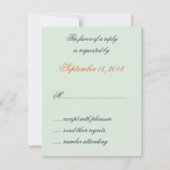 William Morris Birds & Flowers Bruiloft RSVP Kaart (Voorkant)