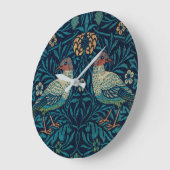  William Morris Birds, Retro Grote Klok (Hoek)