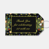 William Morris Birthday Party Favor Cadeaulabel (Voorkant (Horizontaal))
