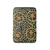 William Morris Black Floral Art Print Design Badmat (Voorkant Verticaal)