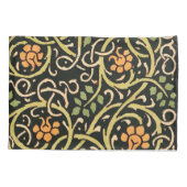 William Morris Black Floral Art Print Design Kussensloop (Achterkant)