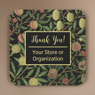 William Morris Black Gold Company Custom Dank u Vierkante Sticker