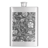 William Morris Black White Grape Vine Heupfles (Voorkant)
