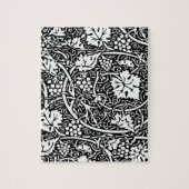 William Morris Black White Grape Vine Legpuzzel (Verticaal)