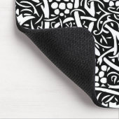 William Morris Black White Grape Vine Muismat (Hoek)