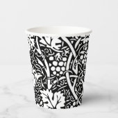 William Morris Black White Grape Vine Papieren Bekers (Voorkant)