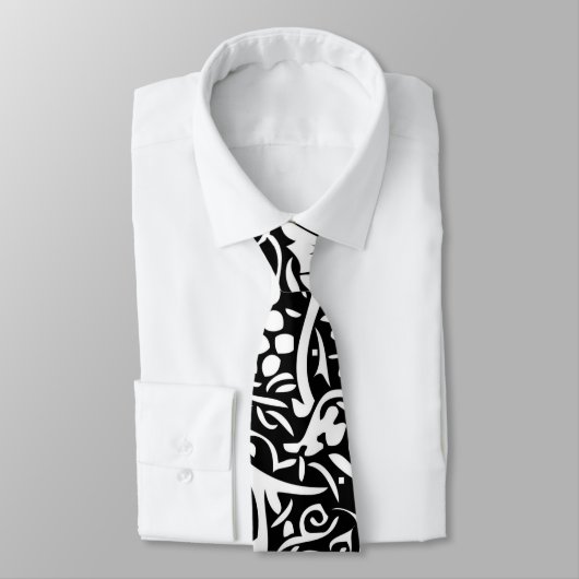 William Morris Black White Grape Vine Stropdas (Gebonden)