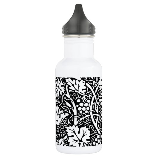 William Morris Black White Grape Vine Waterfles (Links)