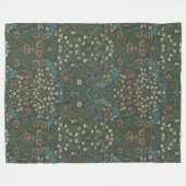  William Morris Blackthorn Fleece Deken (Voorkant (Horizontaal))