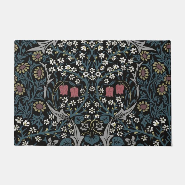 William Morris Blackthorn Floral Art Deurmat (Voorkant)