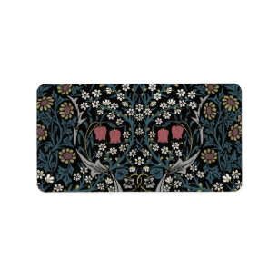 William Morris Blackthorn Floral Art Etiket