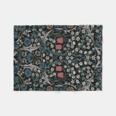 William Morris Blackthorn Floral Art Fleece Deken (Voorkant (Horizontaal))