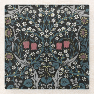 William Morris Blackthorn Floral Art Glazen Onderzetter
