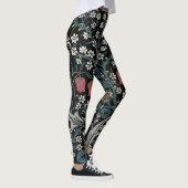 William Morris Blackthorn Floral Art Leggings (Rechts)