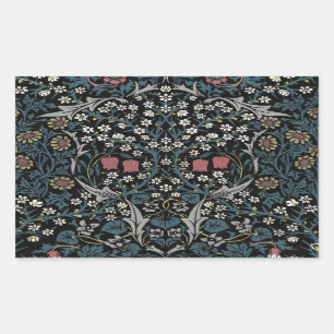 William Morris Blackthorn Floral Art Rechthoekige Sticker