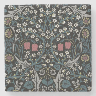 William Morris Blackthorn Floral Art Stenen Onderzetter