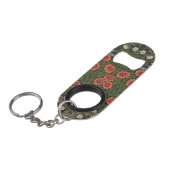 William Morris Blackthorn Garden Flower Classic Mini Flessenopener (Voorkant Gekanteld)