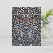 William Morris - Blackthorn Pattern Bedankkaart (Staand voorkant)