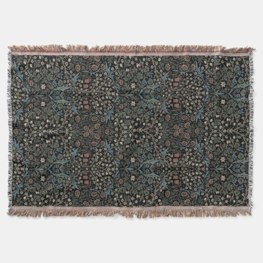 William Morris  Blackthorn Pattern Deken (Voorkant)