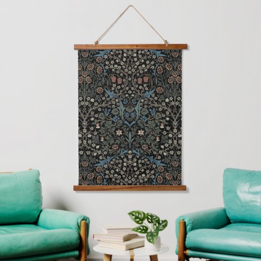 William Morris  Blackthorn Pattern Hangend Wandkleed (Woonkamer)