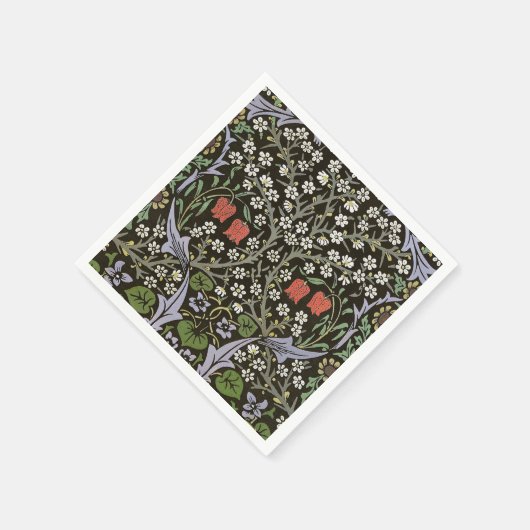 William Morris -  Blackthorn Pattern Servet (Hoek)