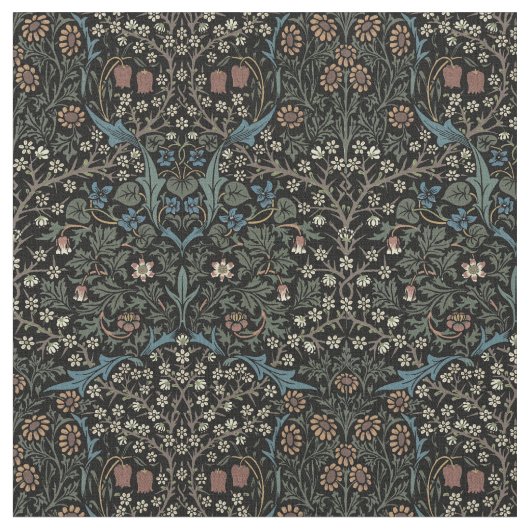 William Morris Blackthorn Pattern Stof (Close Up)
