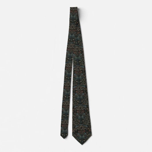 William Morris  Blackthorn Pattern Stropdas (Achterkant)