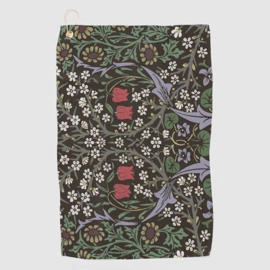 William Morris Blackthorn Tapestry Floral Golfhanddoek (Voorkant)