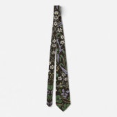 William Morris Blackthorn Tapestry Floral Stropdas (Achterkant)