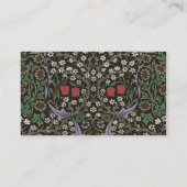 William Morris Blackthorn Tapestry Floral Visitekaartje (Achterkant)