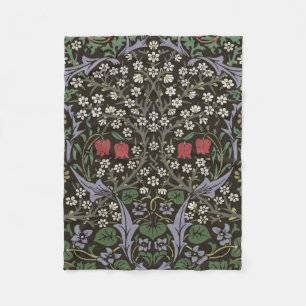 William Morris Blackthorn Tapijt Bloemstuk Fleece Deken