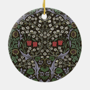 William Morris Blackthorn Tapijt Bloemstuk Keramisch Ornament