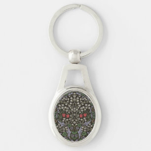 William Morris Blackthorn Tapijt Bloemstuk Sleutelhanger