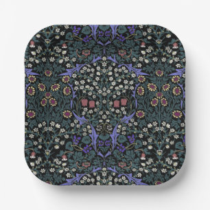 William Morris Blackthorn Victoriaans behang Papieren Bordje