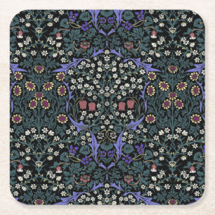 William Morris Blackthorn Victoriaans Behang Vierkante Kartonnen Onderzetter