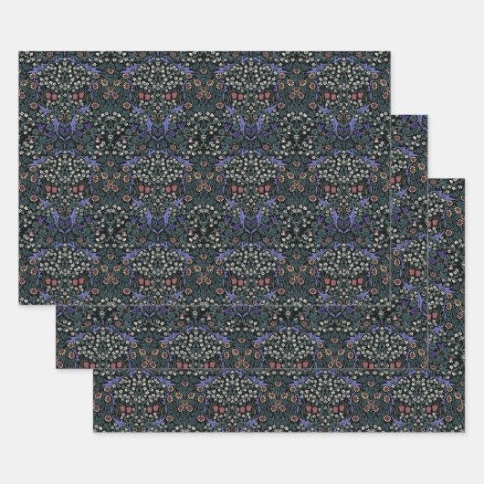 William Morris Blackthorn Victorian Wallpaper Inpakpapier Vel (Set)