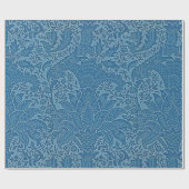 William Morris  blauw bloemmotief Cadeaupapier (Vlak)