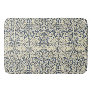 William Morris, Blauw grijs, patroon, art nouveau, Badmat
