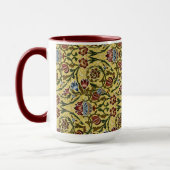 William Morris blauw groen rood Mok (Links)